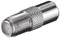 Goobay F adapter: F socket > coax plug - adapter plug made of zinc