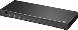 HDMI splitter, 1 input / 8 outputs (Full HD) distributes an HDMI signal to up to 8 screens