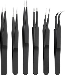 Goobay tweezers set, 6 pieces - made of stainless steel