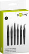 Goobay tweezers set, 6 pieces - made of stainless steel