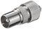 Goobay coax connector with screw attachment - metal coax connector that can be screwed on