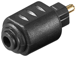 Goobay TOSLINK Digital Audio Adapter, Mini TOSLINK to TOSLINK - 3.5mm mini Toslink female > Toslink