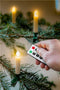 Goobay 20 wireless LED Christmas tree candles - with clips and IR remote control for controlling the