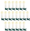 Goobay 20 wireless LED Christmas tree candles - with clips and IR remote control for controlling the
