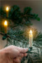 Goobay 20 wireless LED Christmas tree candles - with clips and IR remote control for controlling the
