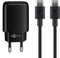 Goobay USB-C™ PD charging set 20W - USB-C™ power supply 20W including USB-C™ cable 1m (black)