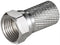 Goobay twist-on F-connector 7.0 mm - twist-on adapter made of zinc with nickel contacts