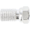 Goobay twist-on F-connector 7.0 mm - twist-on adapter made of zinc with nickel contacts
