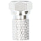 Goobay twist-on F-connector 7.0 mm - twist-on adapter made of zinc with nickel contacts