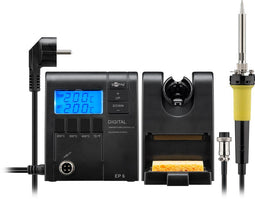 Goobay EP6 digital soldering station, soldering iron set, 48 W - incl. soldering station, soldering