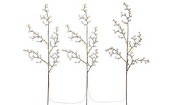 Goobay set of 3 light trees with 75 LEDs - with timer function, warm white (3000 K), battery-operate