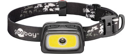 Goobay High Bright 240 LED headlamp - with 240 lm and cold white light (6500 K), ideal for leisure,