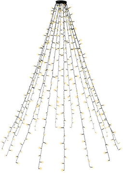Goobay 400 LED tree coat with ring - with timer and memory function, 8 light modes, 24 V outdoor tra