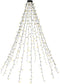 Goobay 400 LED tree coat with ring - with timer and memory function, 8 light modes, 24 V outdoor tra
