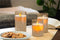 Goobay set of 3 LED real wax candles in a glass - beautiful and safe lighting solution for many area