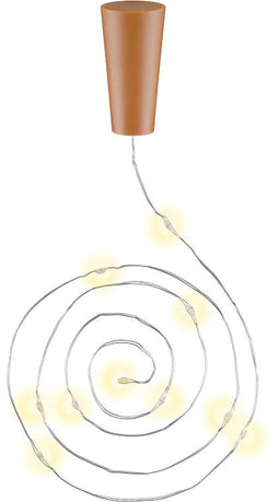 Goobay 10 x 10 LED bottle lights - atmospheric light decoration for glass bottles