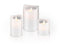 Goobay LED real wax candle white, 7.5x10 cm - beautiful and safe lighting solution