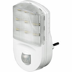 LED night light round with infrared motion detector and twilight sensor