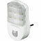 LED night light round with infrared motion detector and twilight sensor
