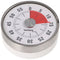 Short-term alarm clock analog silver in a classic, round design