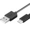 USB data cable and charging cable with USB-C plug to USB A 3.0