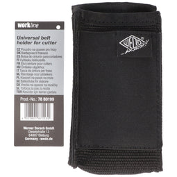 Universal belt pouch for cutters, durable polyester fabric, with clip for easy attachment to belt or