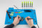 Silicone soldering mat as a flexible work surface for safe soldering, repairs and handicrafts, non-s
