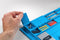 Silicone soldering mat as a flexible work surface for safe soldering, repairs and handicrafts, non-s
