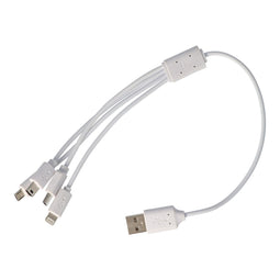 USB charging cable 4 in 1 suitable for USB-C, Mini-USB, Micro-USB and 8 pin connector