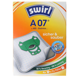 Swirl vacuum cleaner bag A07 MicroPor Plus for AEG, Electrolux, Progress and Volta vacuum cleaners