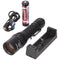 Weltool M8 zoomable LED flashlight with 860 lumens, range 574 meters, including 18650 Li-Ion battery