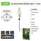LED solar design garden light ideal for patios, balconies and gardens