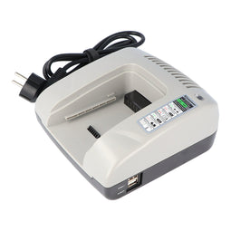 AccuCell basic charger for interchangeable charging adapters for various tool batteries suitable for