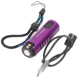 Imalent LD70 Mini EDC LED flashlight purple with 4000 lumens, light range max. 203 meters