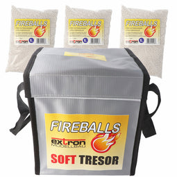 Fireballs Fire extinguishing granulate safe bundle for lithium batteries, fire protection, extinguis