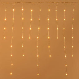 MHB LED freezing rain chain 'Professional' 252-leaf amber-colored 55148