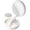 LED table cosmetic mirror white with AA batteries and free hand mirror included