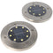 Set of 2 LED solar floor spotlights, stainless steel, waterproof IP44, including NiMH AA 2.3V 400mAh