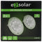 Set of 2 LED solar floor spotlights, stainless steel, waterproof IP44, including NiMH AA 2.3V 400mAh