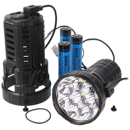 Imalent RS50 LED flashlight with 20,000 lumens, range 1,160 meters, including 3x 21700 Li-Ion batter