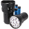 Imalent RS50 LED flashlight with 20,000 lumens, range 1,160 meters, including 3x 21700 Li-Ion batter