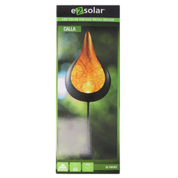 Solar LED garden light Vintage CALLA with orange LED light
