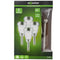 Set of 4 LED solar path lights with up to 3 lumens, stainless steel, with standard NiMH battery, GL0