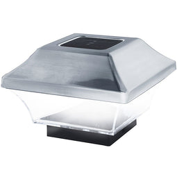 Fence post light DuraCell Solar LED light for fence posts, garden post caps, fence post GL067SSDU wi