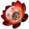 Lotus Flower Solar LED Garden Light Mini with a warm white LED, solar panel and battery