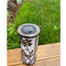 LED solar metal decoration table lamp with 5 warm white LEDs, including replaceable battery