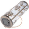 LED solar metal decoration table lamp with 5 warm white LEDs, including replaceable battery
