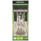 LED solar metal decoration table lamp with 5 warm white LEDs, including replaceable battery