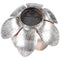 Lotus flower solar LED garden light with color changing LED RGB, solar panel and battery