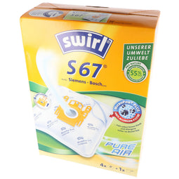 Swirl vacuum cleaner bag S67 MicroPor Plus for Siemens and Bosch vacuum cleaners